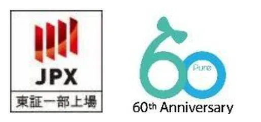 The Tokyo Stock Exchange listing mark and SEED's 60th anniversary logo